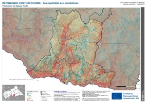 REACH RCA - Préfecture de Basse-Kotto - Susceptibilité aux inondations
