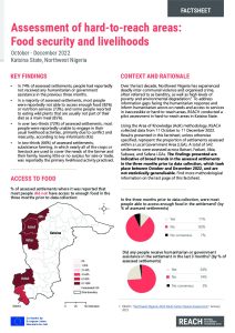 Hard-to-Reach Areas in Katsina State: Food Security and Livelihoods Factsheet, Oct-Dec 2022