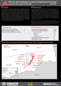 NER_Factsheet_Diffa_Profiles des sites du centre d'enregistrement de Toumour_Aout 2018