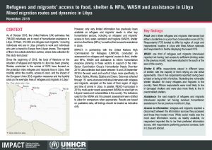 LBY_Situation Overview_Refugees and migrants' access to food, WASH, shelter and assistance in Libya_November 2018