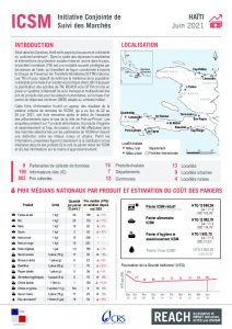Fiche d'information de l’Initiative Conjointe de Suivi des Marchés en Haïti -  7ème cycle, juin 2021
