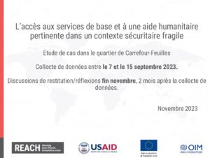 REACH Haiti_Presentation_Evaluation Carrefour Feuilles_Novembre_2023