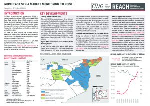 REACH Northeast Syria Market Monitoring Situation Overview, April 2020