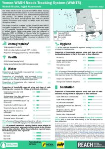 REACH YEM Factsheet WASH WANTS Cholera HHs Wadrah District December 2022