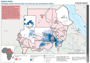 REACH Sudan - Seasonal Rainfall Forecast, Flood Risk, and Concentration of IDPs