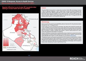 REACH COVID-19 Health Services Perception Assessment in Iraq Factsheet - Out of camp IDPs