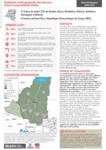 REACH RDC MSNA Zones à accessibilité limitée Nord-Kivu Juillet 2023