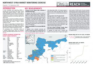 Northwest Syria Market Monitoring Situation Overview, September 2020