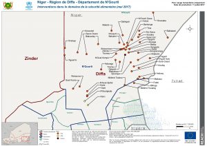 NER_Map_Diffa - Département de N'gourti - Interventions en Sécurité Alimentaire, mai 2017