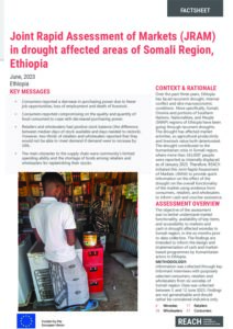 REACH Ethiopia, Joint Rapid Assessment of Markets (JRAM) in drought affected areas of Somali Region, June 2023