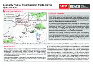 SYR_Situation Overview_Community Profiles: Truce Community Trends Analysis 2016-2017_January 2018