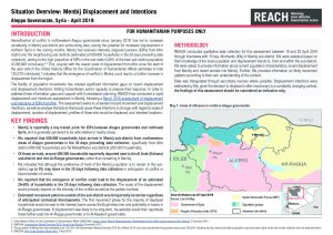 SYR_Situation Overview_Menbij Displacement and Intentions_April 2018