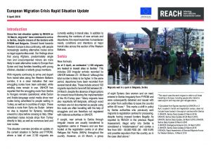 SRB_Rapid Assessment_European Migration: Update on transit sites_5 April
