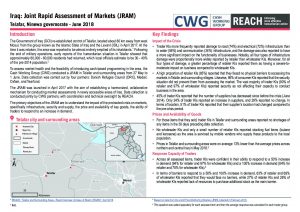 REACH_IRQ_Situation Overview_Joint Rapid Assessment of Markets (JRAM) Telafar_June 2018