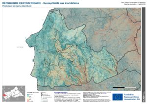 REACH RCA - Préfecture de Nana-Mambéré - Susceptibilité aux inondations