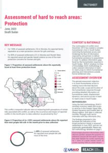 Assessment of Hard to Reach Areas: Protection, June 2023