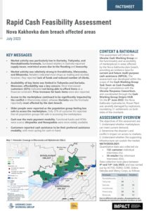 Rapid Cash Feasibility in Nova Kakhovka dam breach affected areas