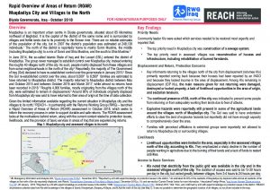 IRQ_Situation Overview_ROAR Muqdadiya District_October 2018