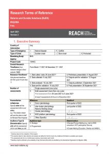 REACH IRQ TOR Returns and Durable Solutions Assessment (Round 2, April 2021)