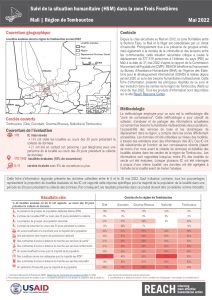 REACH Mali Suivi de la situation humanitaire dans la zone frontalière, Région de Tombouctou, Fiche d’information (5-30 mai 2022)