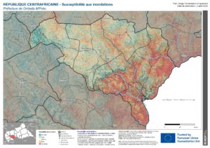 REACH RCA - Préfecture de Ombella M'Poko - Susceptibilité aux inondations