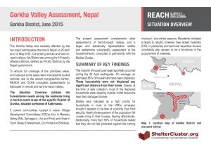 Nepal_Situation Overview_GorkhaValleyAssessment_July2015