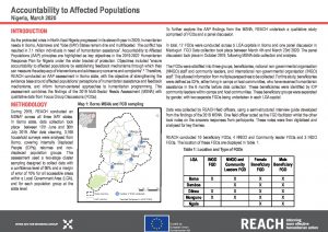 Nigeria Accountability to Affected Population Assessment –  Situation Overview, March 2020