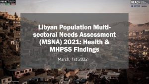 Libya 2021 Multi-Sector Needs Assessment (MSNA) Qualitative key findings on Health and Mental Health & Psychosocial Support (MHPSS), March 2022