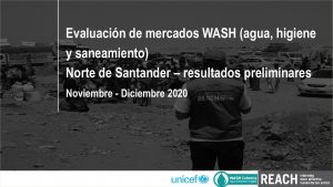 Evaluación de mercados WASH Norte de Santander resultados preliminares presentación  - enero 2020