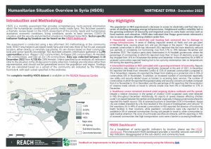 Humanitarian Situation Overview in Northeast Syria – December 2022
