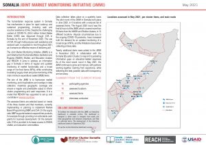Somalia Joint Market Monitoring Initiative (JMMI) Situation Overview – May 2021