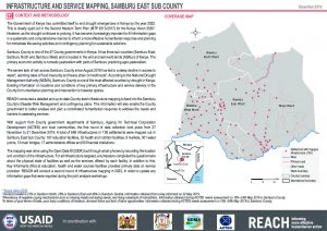 Infrastructure and service mapping factsheet, Samburu East Sub County, Kenya - December 2019