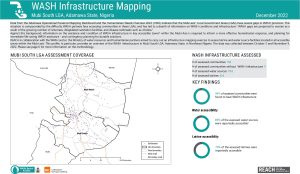 REACH Nigeria WASH Infrastructure Mapping Factsheet, Mubi South, Adamawa.