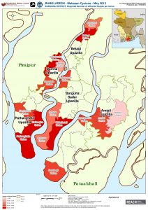 BGD_Map_Barguna Distrist Reported Number of Affected People per Union_June 2013