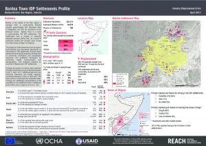 SOM_Factsheet_Baidoa Town IDP Settlements Profile_April 2017