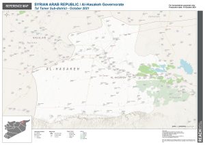 REACH Syria Reference Map Sub district Tal Tamer OCT2021 A1
