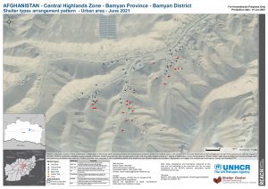 REACH AFG Map BamyanDistrict PlotArrangementOfShelter Types 01Jun2021 A3