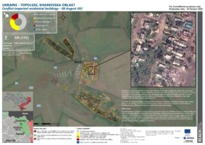 Residential damage assessment - Topolske - Kharkivska Oblast - Ukraine October 2023