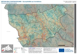 REACH RCA - Préfecture de Mambéré-Kadeï - Susceptibilité aux inondations