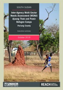 Inter-Agency Multi-Sector Needs Assement (MSNA) in Ajuong Thok and Pamir Refugee Camps report, South Sudan - October 2019