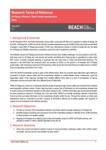 REACH_SYR_Raqqa city rapid needs assessments_ToR