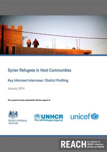 JOR_Syrian Refugees in Host Communities_Key Informant Interviews and District Profiling_Jan2014