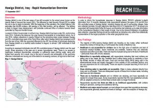 IRQ_Situation Overview_Hawiga Humanitarian Overview_September 2017