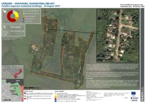 Residential damage assessment - Dovhenke - Kharkivska Oblast - Ukraine October 2023