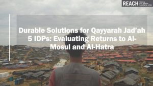 REACH IRQ Durable Solutions Qayyarah Jad'ah Presentation 5 IDPs Jan_2022