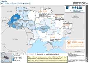 Ukraine IDP Situation Overview Map (as of 11 Mar 2022)