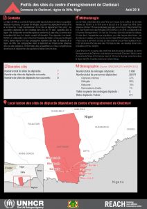 NER_Factsheet_Profils des sites du centre d'enregistrement de Chetimari, Diffa_Août 2018