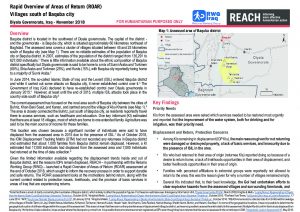 IRQ_Situation Overview_ROAR Villages south of Baquba city_November 2018