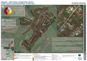 Residential damage assessment - Kamyanka- Kharkivska Oblast - Ukraine October 2023