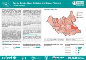 WASH Country-Wide Analysis, Greater Bahr-el Ghazal Region, South Sudan-August 2019